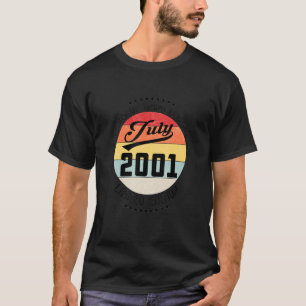 T-shirt July 2001 21st Birthday Tee 21 Years Of Being Lege