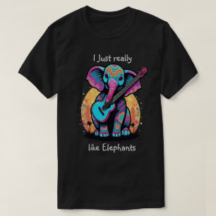 T-shirt Jumbo Jam harmonieux J'aime vraiment l'éléphant