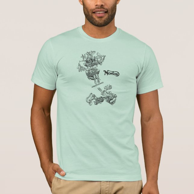 T-shirt Jumeau 1949 de Norton éclaté (Devant)