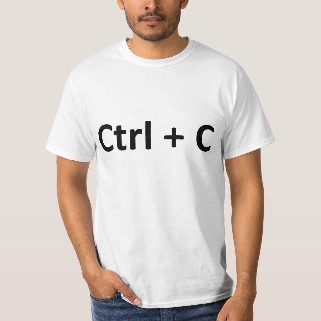 T-shirt Jumeaux de pâte de copie de CTRL C CTRL V (Devant)