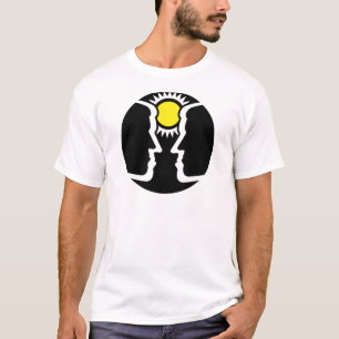 T-shirt Jumeaux Gemini graphiques avec soleil