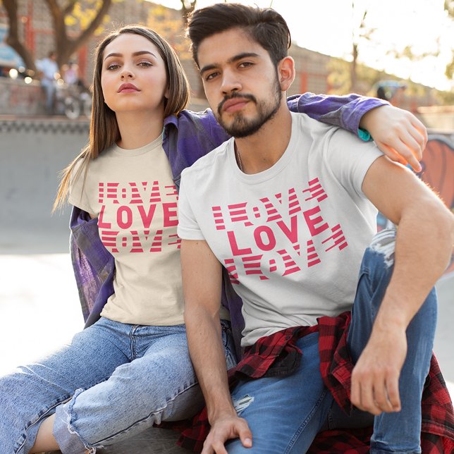T-shirt Jumelage amoureux (Couples twinning in same designs t-shirt)