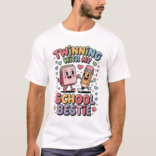 T-shirt Jumelage avec ma meilleure amie de l'école Cahier