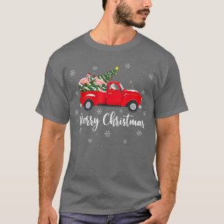 T-shirt Jumelles Arbre Père Noël Ride Flamant rose Camion