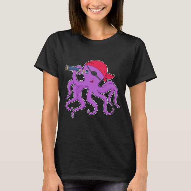 T-shirt Jumelles de Pirate d'Octopus (Devant)