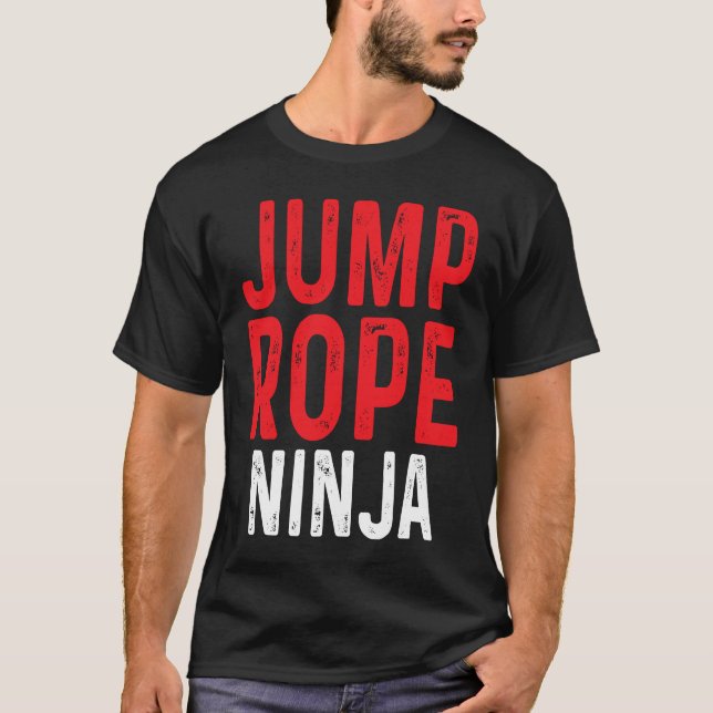 T-shirt Jump Rope Ninja Skipping Jumping Roping Workout (Devant)