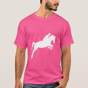 T-shirt Jumper Girl équitation Cheval équestre Jumping