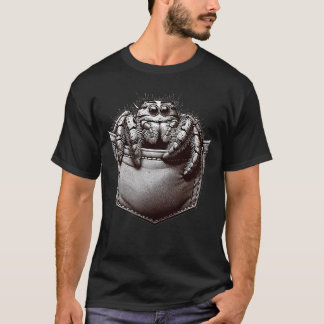 T-shirt Jumping Spider in Pocket Cute little Jumping Spide