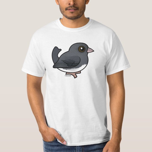 T-shirt Junco aux yeux foncés (couleur ardoise) (Devant)