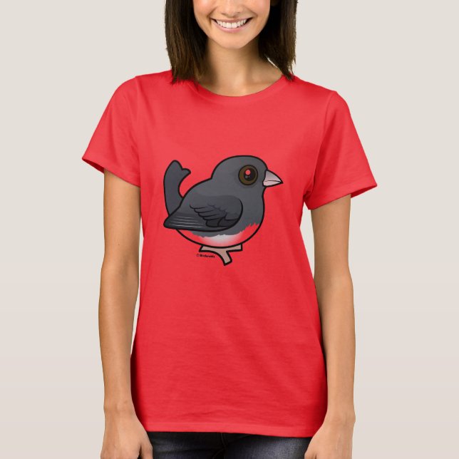 T-shirt Junco aux yeux foncés (couleur ardoise) (Devant)
