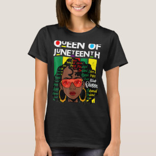 T-shirt Jundixième Reine noire Melanin Fille Magique Sista