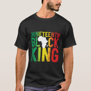 T-shirt Jundixième Roi Noir Pour La Jundixième