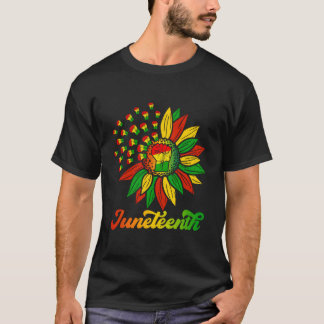 T-shirt Junenth Black African American June 1865