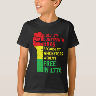 T-shirt Junetdix Mes ancêtres Black African Pride Freedo