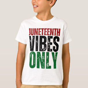 T-shirt JunetDix Vibes Uniquement Melanin Boys Black Girls