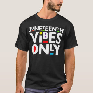T-shirt JunetDix Vibes Uniquement Melanin Hommes Femmes Ga