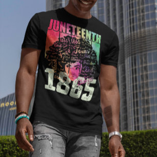 T-shirt Juneteenth 1865 Afro-Américain Liberté Noire