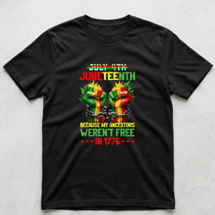 T-shirt Juneteenth 1865 Parce que mes ancêtres n'étaient p