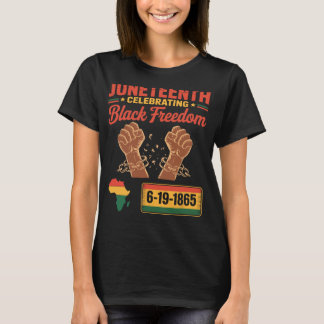 T-shirt Juneteenth 2025 Célébration de la liberté noire 6-