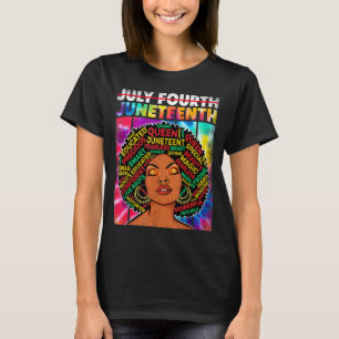 T-shirt Juneteenth - reine africaine-américaine de mélanin