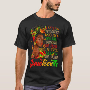 T-shirt Junetten Je Suis La Tempête Black Women Historien