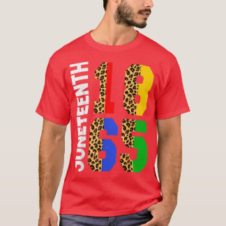 T-shirt Junetten Leopard Freedom African American 1er juin