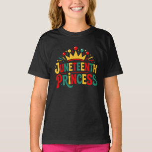 T-shirt Junetten Princess Crown Toddler Girls Melanin
