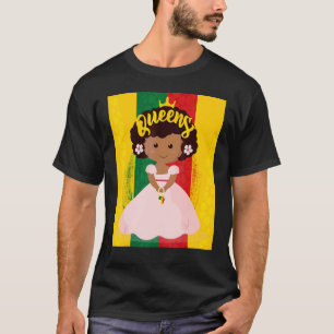 T-shirt Junetten Queen Black Girl Magic Melanin Homme femm