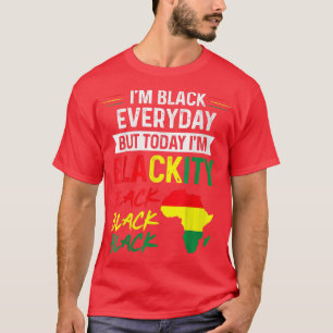 T-shirt JunetXVII Je suis Noir tous les jours Mais aujourd