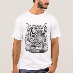 T-shirt Jungle Tiger Face safari animal nature originale