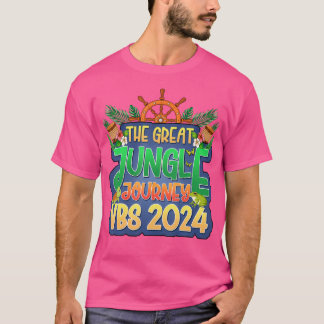 T-shirt Jungle Voyage Vbs 2024 Vacation Bible School Summ