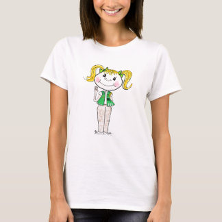 T-shirt Junior de fille scout gardant la promesse