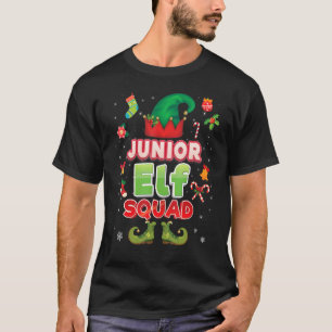 T-shirt Junior Elf Squad Noël Santa Hat Étudiant Enseigner