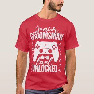 T-shirt Junior Groomsman Niveau Déverrouillé Mariage Party