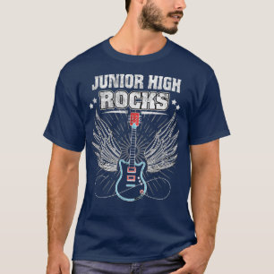 T-shirt Junior High Rocks Funny Back To School Gui