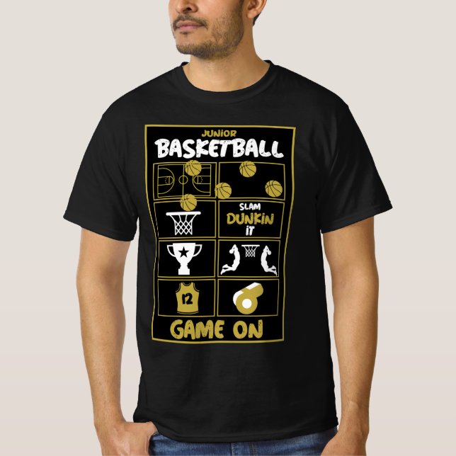 T-Shirt Junior Joueur De Basketball (Devant)