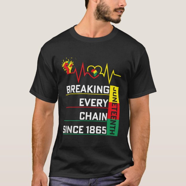 T-shirt Junior Rompre Chaque Chaîne Depuis 1865 AM Africai (Devant)