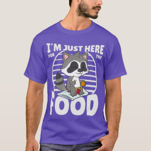 T-shirt Junk Food Raccoon Design for a Food Lover