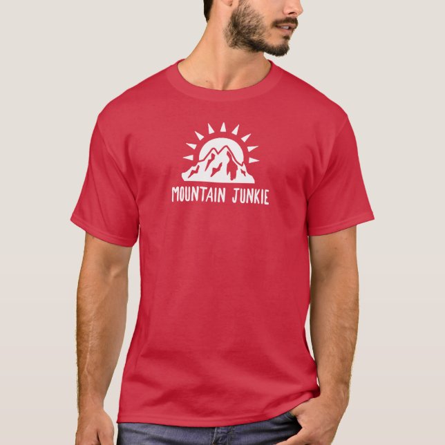 T-shirt Junkie de montagne (Devant)