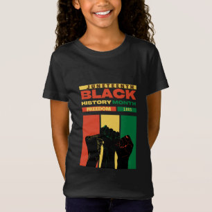 T-Shirt junte african black freedom 1865 nom de l'histoire