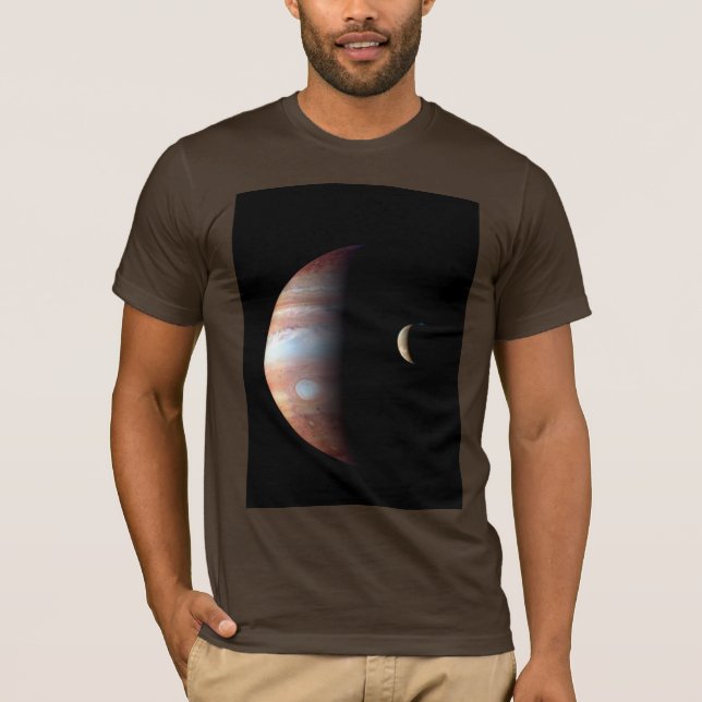 T-shirt Jupiter Géant Gaz Planète & Io Galilée Lune (Devant)