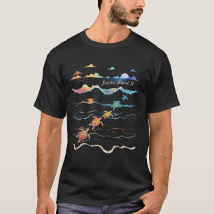 T-shirt Jupiter Island Floride Tortue de mer Plage Lover V
