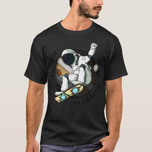 T-shirt Jupiter Nuits Space Man (Devant)