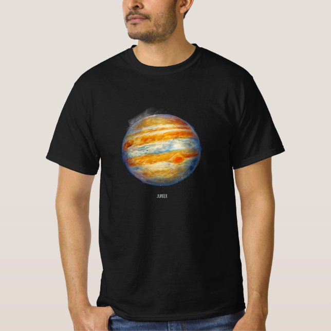T-shirt Jupiter Planet Artwork - Illustration de l'espace  (Devant)