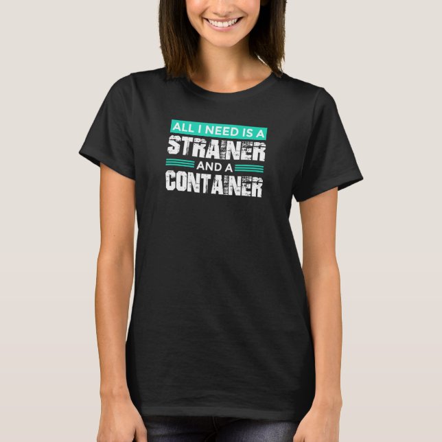 T-shirt Jurassic Fossil Digging Monde Strainer et Contai (Devant)
