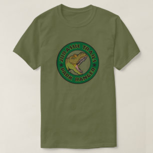 T-shirt jurassique de garde forestier de traînées