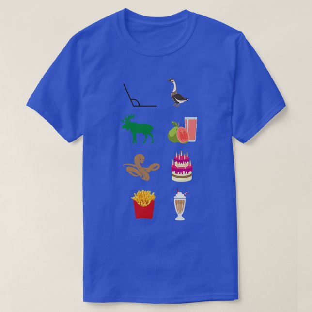 T-shirt Jus de goyave d'oie verte d'orignal (Design devant)