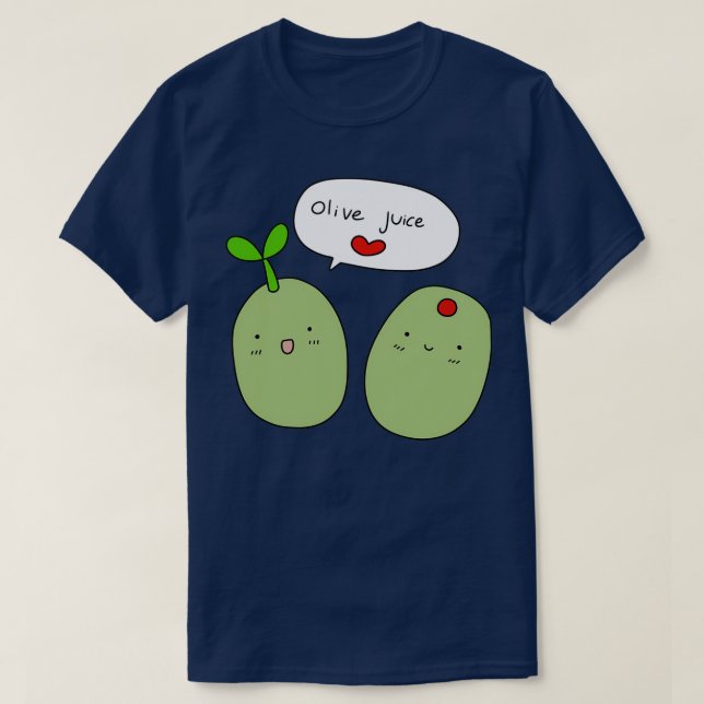 T-shirt Jus D'Olive Je T'Aime  (Design devant)