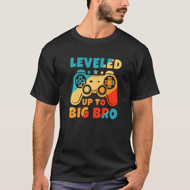 T-shirt Jusqu'À Big Bro New Brother Gamer (Devant)