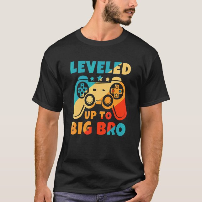 T-shirt Jusqu'À Big Bro New Brother Gamer (Devant)